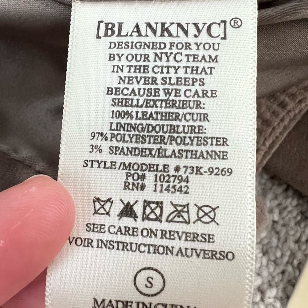 NWT Blank NYC Small Taupe Suede Leather Moto Jacket - Picture 4 of 4